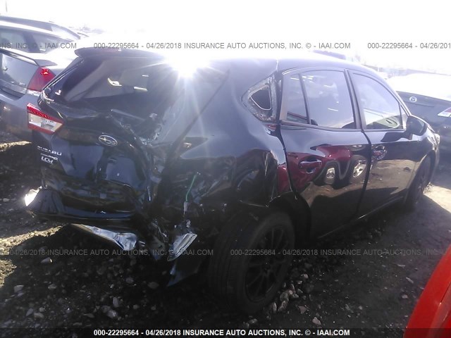 4S3GTAA62J1723164 - 2018 SUBARU IMPREZA BLACK photo 4