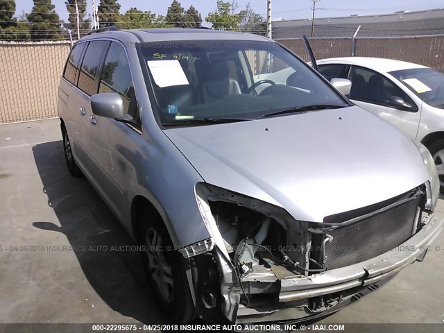 5FNRL38767B422366 - 2007 HONDA ODYSSEY EXL SILVER photo 1