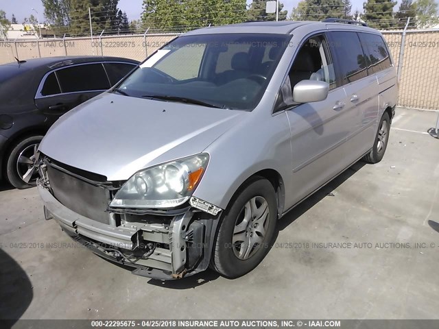 5FNRL38767B422366 - 2007 HONDA ODYSSEY EXL SILVER photo 2