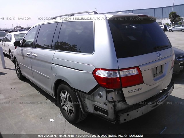 5FNRL38767B422366 - 2007 HONDA ODYSSEY EXL SILVER photo 3