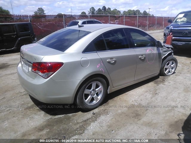 1G1PC5SB8E7485738 - 2014 CHEVROLET CRUZE LT SILVER photo 4