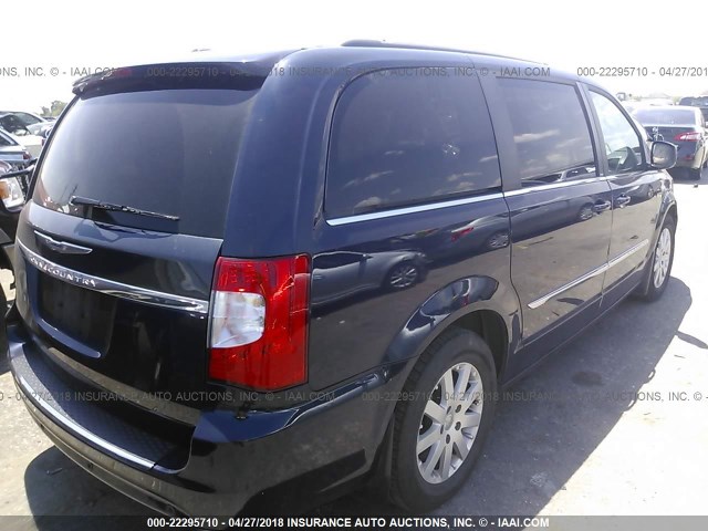 2C4RC1BG6ER132725 - 2014 CHRYSLER TOWN & COUNTRY TOURING BLUE photo 4