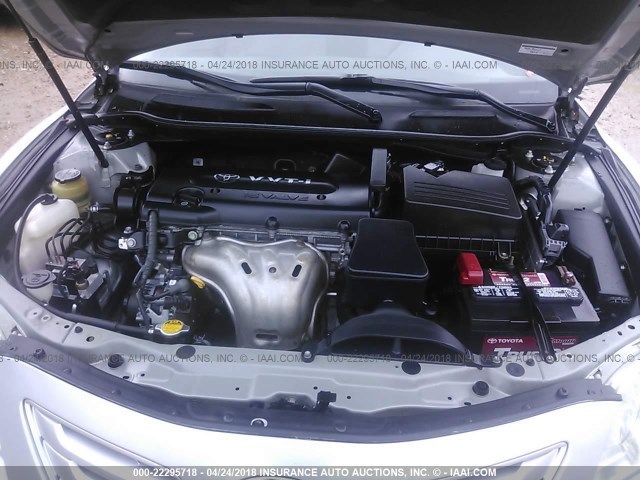 4T1BE46K67U518123 - 2007 TOYOTA CAMRY NEW GENERAT CE/LE/XLE/SE SILVER photo 10