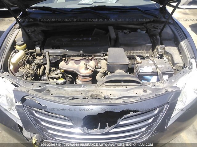 4T1BE46K97U642208 - 2007 TOYOTA CAMRY NEW GENERAT CE/LE/XLE/SE GRAY photo 10