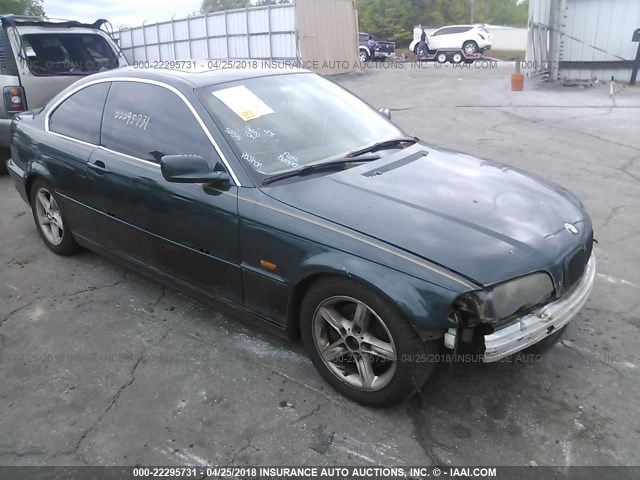 WBABN33401JW60252 - 2001 BMW 325 CI GREEN photo 1