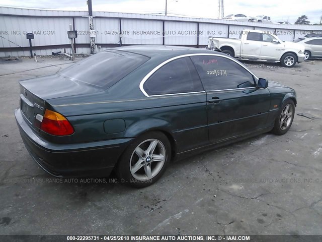 WBABN33401JW60252 - 2001 BMW 325 CI GREEN photo 4