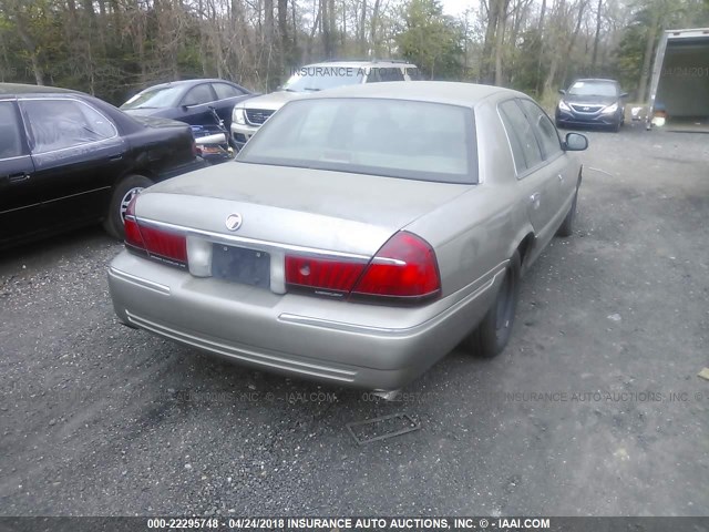 2MEFM74W5XX664052 - 1999 MERCURY GRAND MARQUIS GS GOLD photo 4