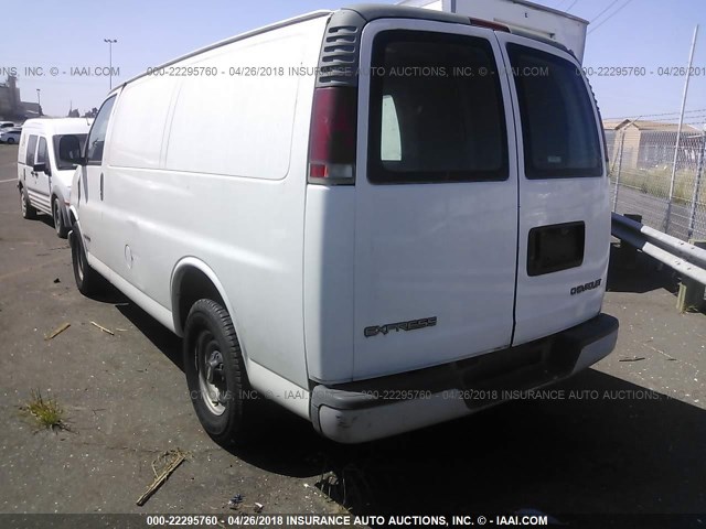 1GCGG25R7X1141567 - 1999 CHEVROLET EXPRESS G2500  WHITE photo 3