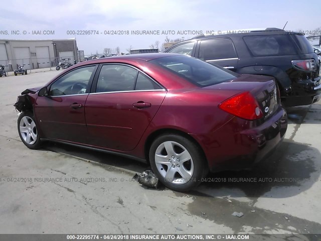 1G2ZG57B794137308 - 2009 PONTIAC G6 MAROON photo 3