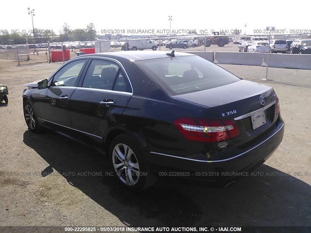 WDDHF8HB9BA374311 - 2011 MERCEDES-BENZ E 350 4MATIC BLACK photo 3