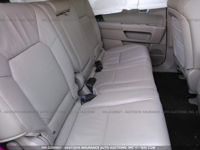 5FNYF4H73BB002016 - 2011 HONDA PILOT EXLN TAN photo 8