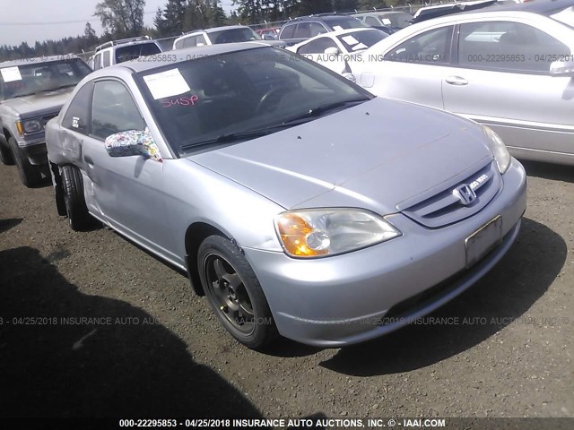 1HGEM21783L035715 - 2003 HONDA CIVIC HX SILVER photo 1