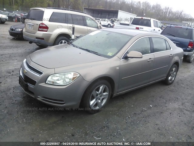 1G1ZH57B08F200107 - 2008 CHEVROLET MALIBU 1LT 金色 照片 2