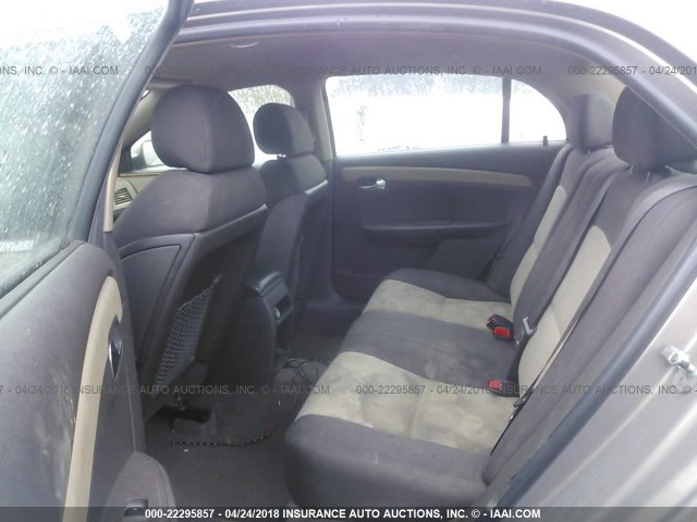 1G1ZH57B08F200107 - 2008 CHEVROLET MALIBU 1LT 金色 照片 8
