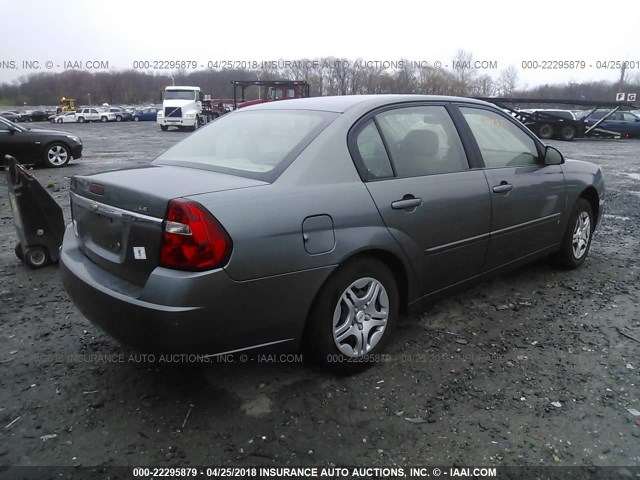 1G1ZS53F66F110273 - 2006 CHEVROLET MALIBU LS 灰色 照片 4