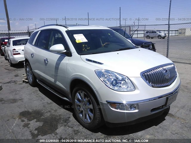 5GAKVDED3CJ277397 - 2012 BUICK ENCLAVE WHITE photo 1