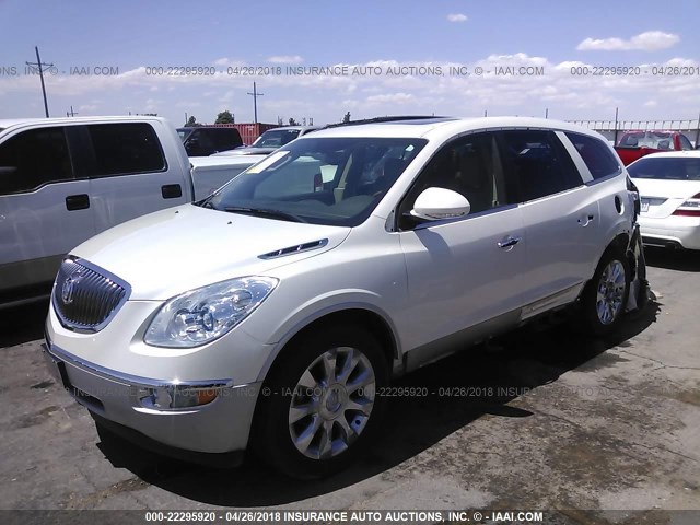 5GAKVDED3CJ277397 - 2012 BUICK ENCLAVE WHITE photo 2