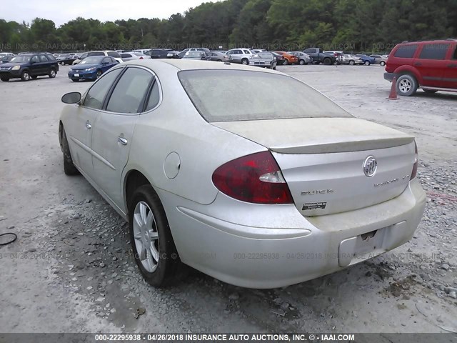 2G4WE537751311367 - 2005 BUICK LACROSSE CXS SILVER photo 3