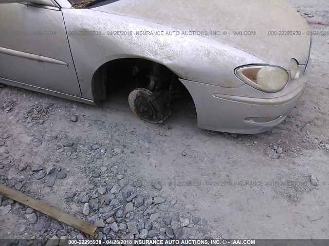 2G4WE537751311367 - 2005 BUICK LACROSSE CXS SILVER photo 6