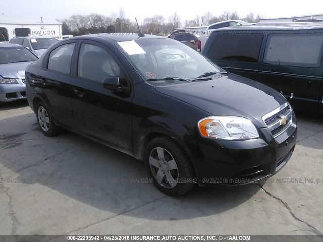 KL1TD5DE5AB136044 - 2010 CHEVROLET AVEO LS/LT BLACK photo 1