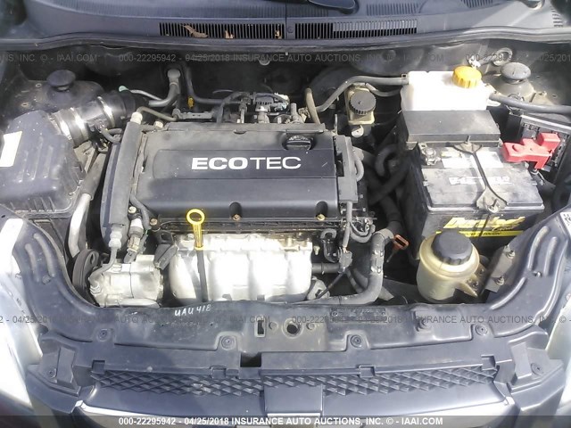 KL1TD5DE5AB136044 - 2010 CHEVROLET AVEO LS/LT 黑色 照片 10