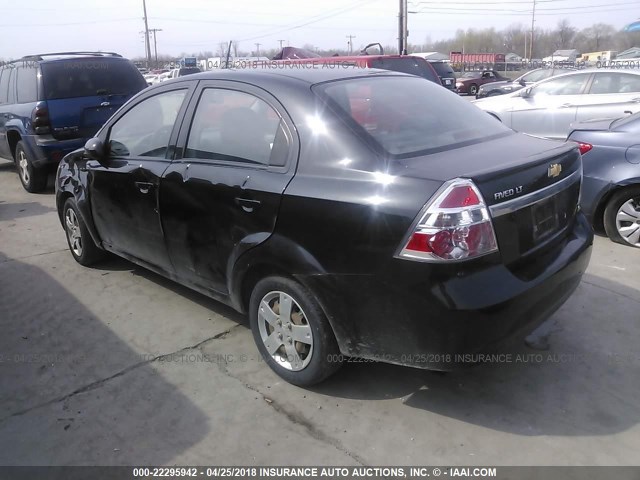 KL1TD5DE5AB136044 - 2010 CHEVROLET AVEO LS/LT BLACK photo 3