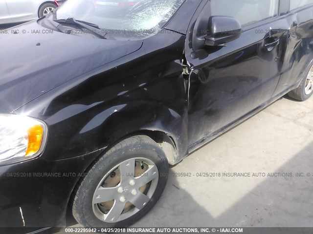 KL1TD5DE5AB136044 - 2010 CHEVROLET AVEO LS/LT 黑色 照片 6