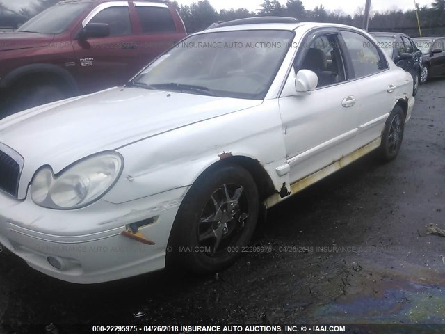 KMHWF25S75A146584 - 2005 HYUNDAI SONATA GL WHITE photo 6