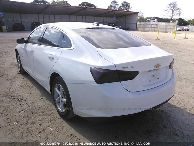 1G1ZB5ST8HF270634 - 2017 CHEVROLET MALIBU LS 白色 照片 3