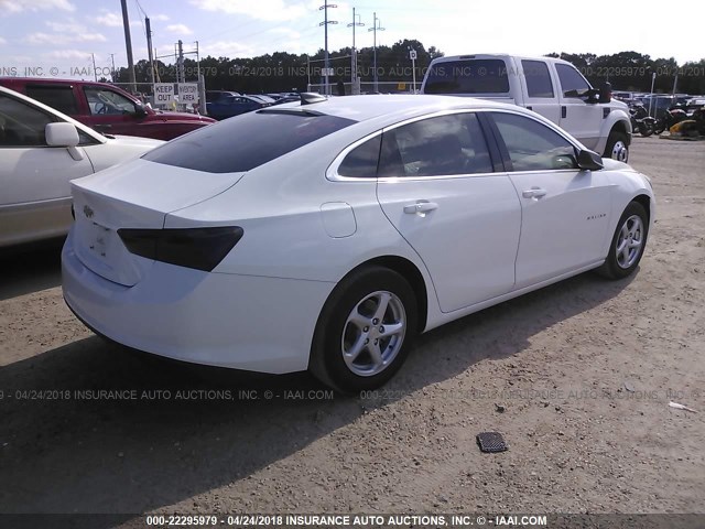 1G1ZB5ST8HF270634 - 2017 CHEVROLET MALIBU LS 白色 照片 4