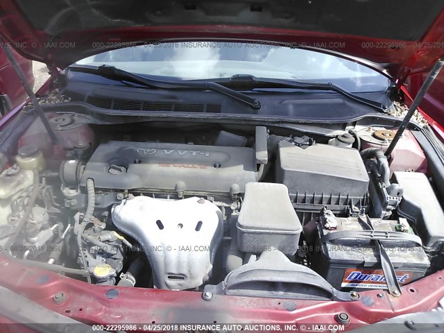 4T4BE46K39R066415 - 2009 TOYOTA CAMRY SE/LE/XLE 红色 照片 10