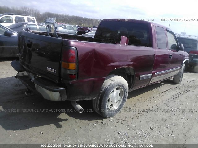 2GTEC19T041373436 - 2004 GMC NEW SIERRA C1500 RED photo 4