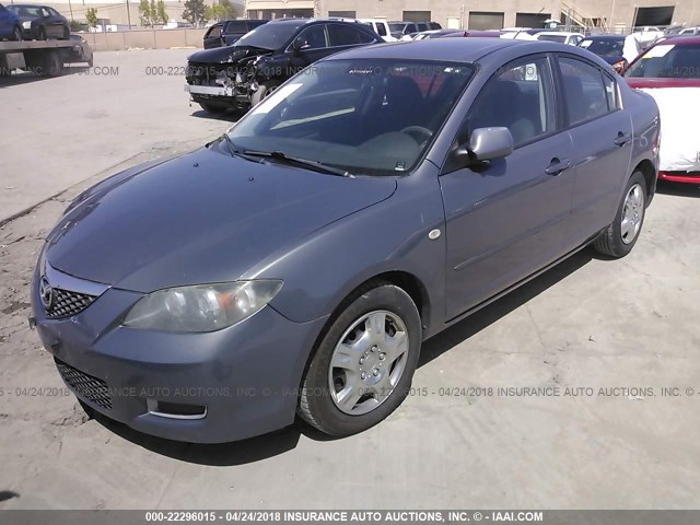 JM1BK12G771628189 - 2007 MAZDA 3 I GRAY photo 2