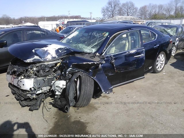 JTHBL46F175050856 - 2007 LEXUS LS 460 ლურჯი ფოტო 2