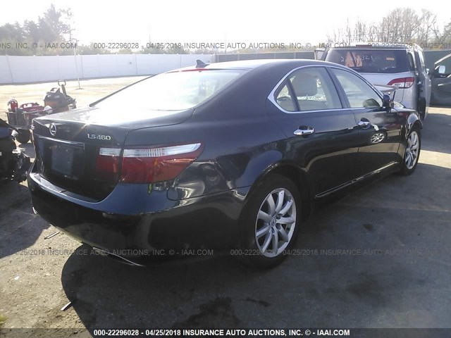 JTHBL46F175050856 - 2007 LEXUS LS 460 ლურჯი ფოტო 4