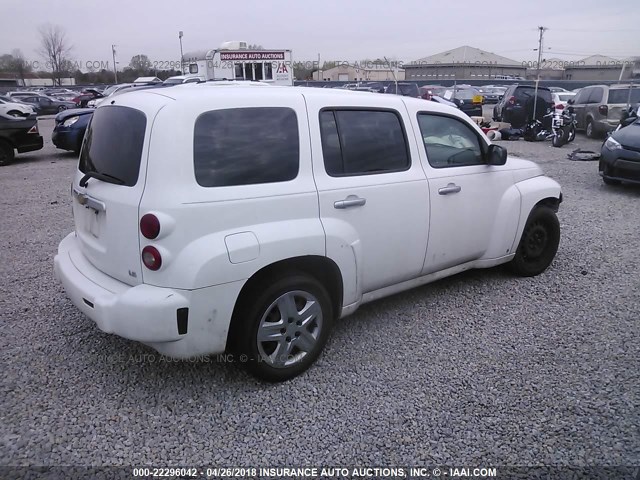 3GNDA13D37S584732 - 2007 CHEVROLET HHR LS WHITE photo 4