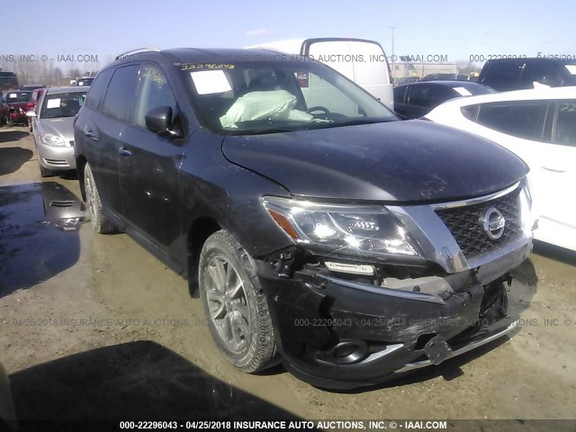 5N1AR2MM9EC668917 - 2014 NISSAN PATHFINDER S/SV/SL/PLATINUM 灰色 照片 1