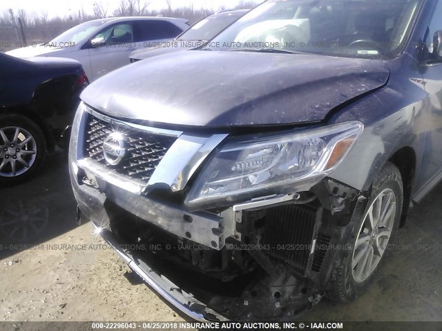 5N1AR2MM9EC668917 - 2014 NISSAN PATHFINDER S/SV/SL/PLATINUM 灰色 照片 6