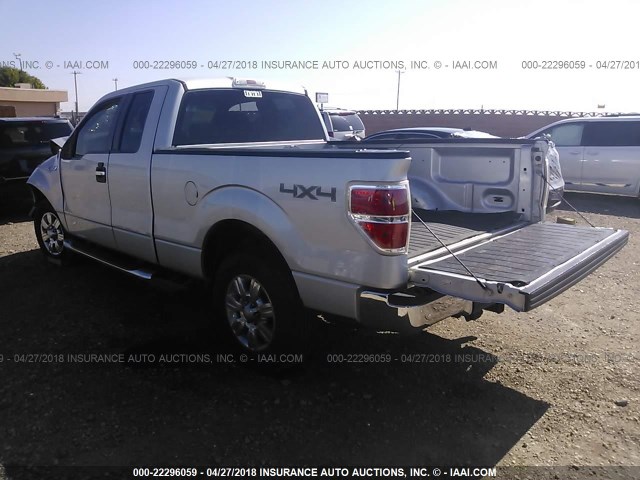 1FTPX14V49KC07899 - 2009 FORD F150 SUPER CAB SILVER photo 3