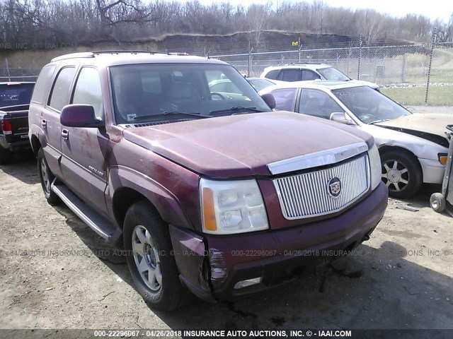 1GYEK63N02R255296 - 2002 CADILLAC ESCALADE LUXURY RED photo 1