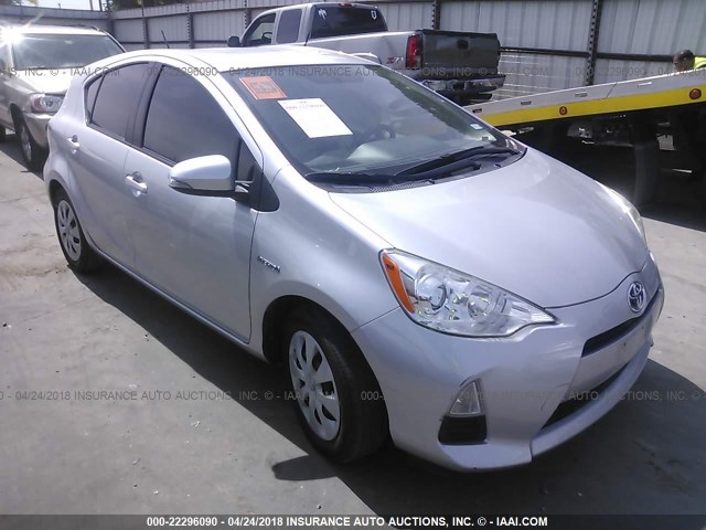 JTDKDTB36D1043148 - 2013 TOYOTA PRIUS C SILVER photo 1