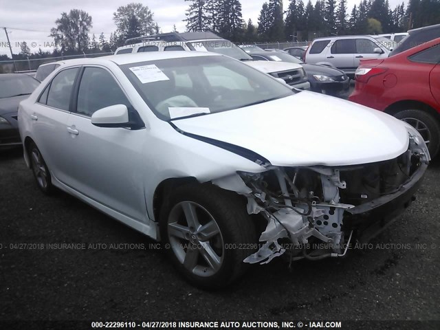 4T1BF1FK2DU698921 - 2013 TOYOTA CAMRY L/SE/LE/XLE WHITE photo 1