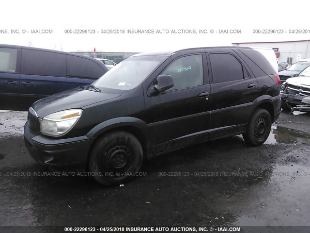 3G5DA03E54S558650 - 2004 BUICK RENDEZVOUS CX/CXL BLACK photo 2