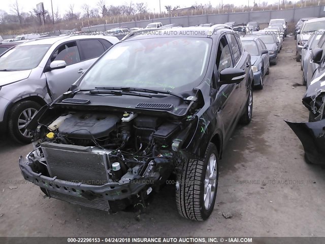 1FMCU9J9XFUC36252 - 2015 FORD ESCAPE TITANIUM BLACK photo 2