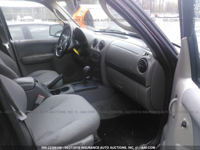 1J4GL48K42W227589 - 2002 JEEP LIBERTY SPORT 栗色 照片 5