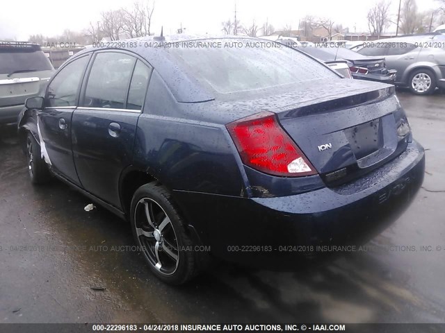 1G8AJ55F87Z158470 - 2007 SATURN ION LEVEL 2 BLUE photo 3