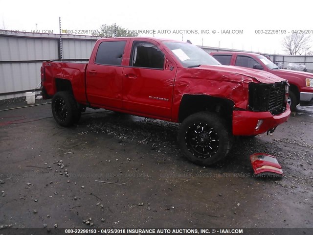 3GCUKREC7HG122932 - 2017 CHEVROLET SILVERADO K1500 LT RED photo 1