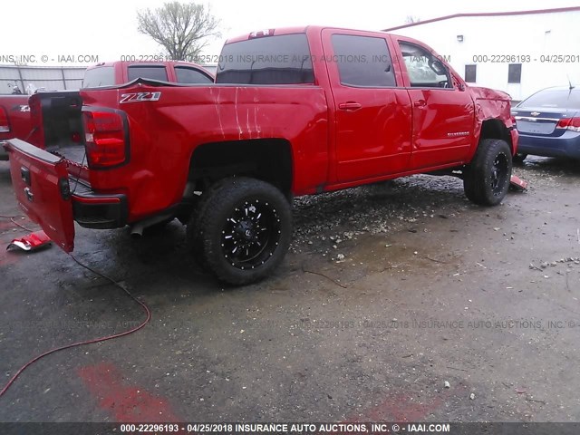 3GCUKREC7HG122932 - 2017 CHEVROLET SILVERADO K1500 LT RED photo 4