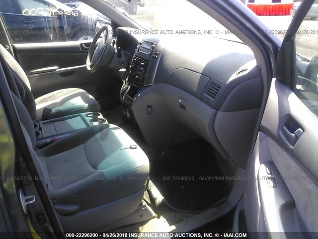 5TDZK23C98S107494 - 2008 TOYOTA SIENNA CE/LE GRAY photo 5