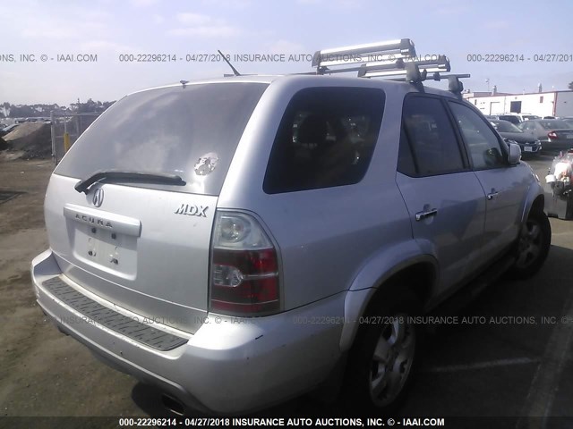 2HNYD18274H521960 - 2004 ACURA MDX SILVER photo 4